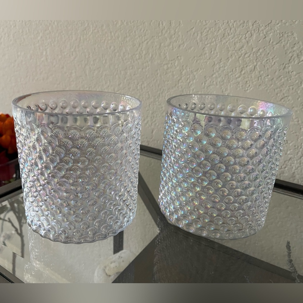 Frosted Glass bubble vases